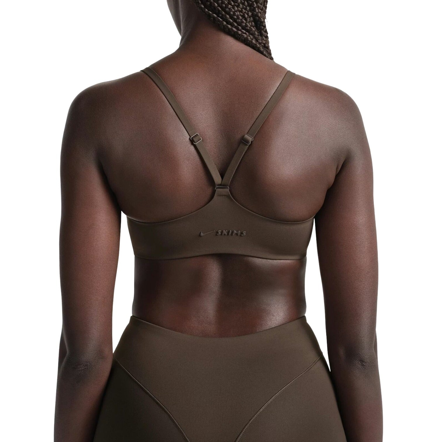 (WMNS) Nike x SKIMS Matte Contour Cami Bra 'Dark Sepia' BRSPT5186W-DSP