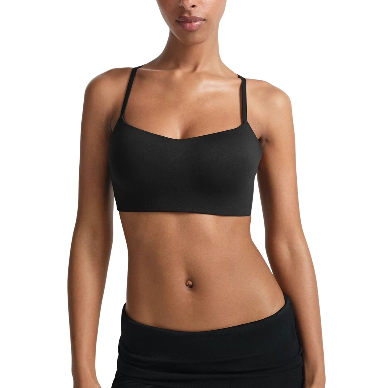 (WMNS) Nike x SKIMS Matte Contour Cami Bra 'Obsidian' BRSPT5186W-OBD