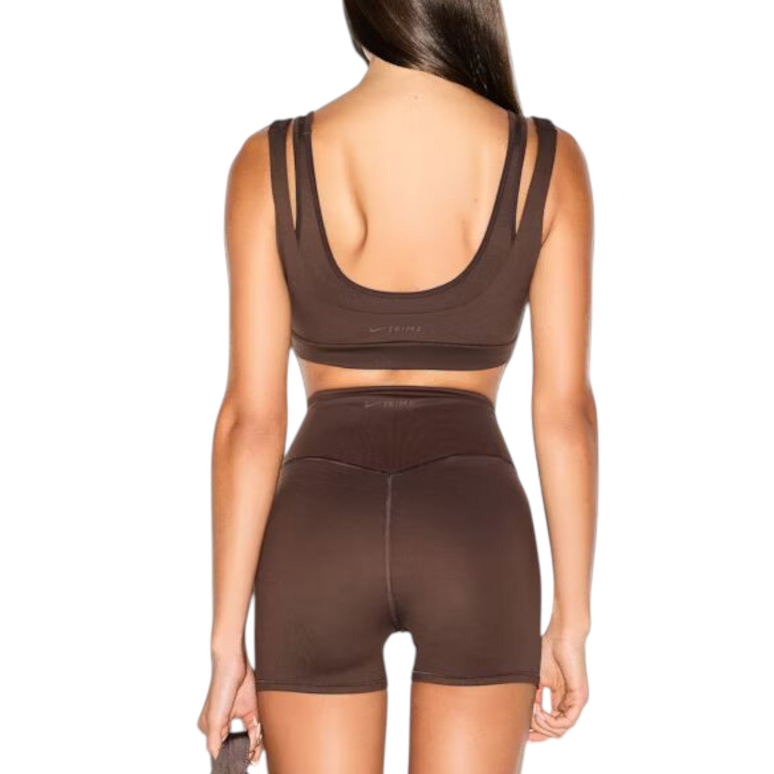 (WMNS) Nike x SKIMS Matte Double Strap Scoop Bra 'Dark Sepia' BRSPT6022W-DSP