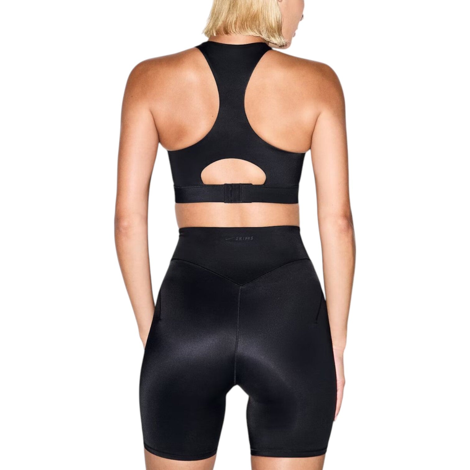 (WMNS) Nike x SKIMS Shine Scoop-Neck Bra 'Obsidian' BRSPT7004W-OBD