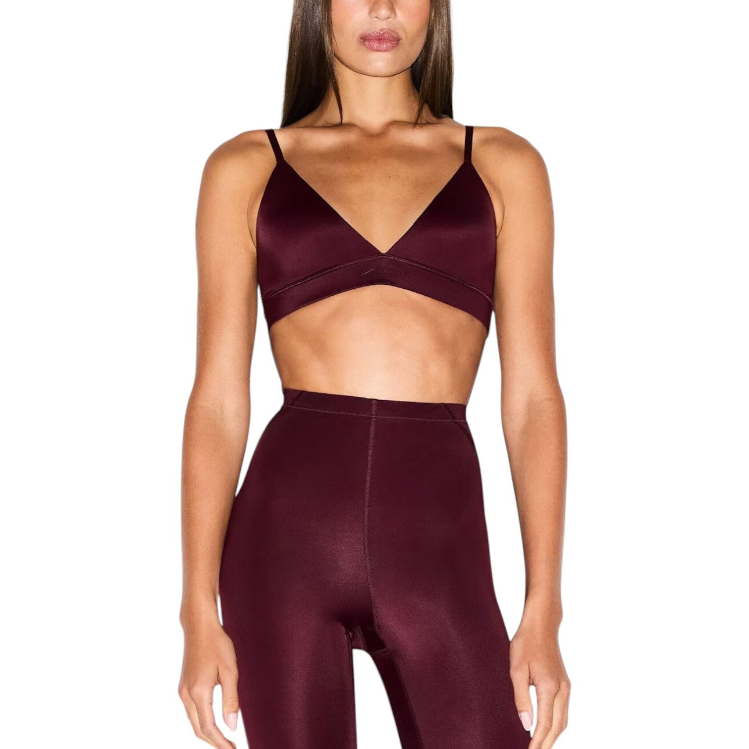 (WMNS) Nike x SKIMS Shine Triangle Bra 'Currant' BRSPT7842W-CUR