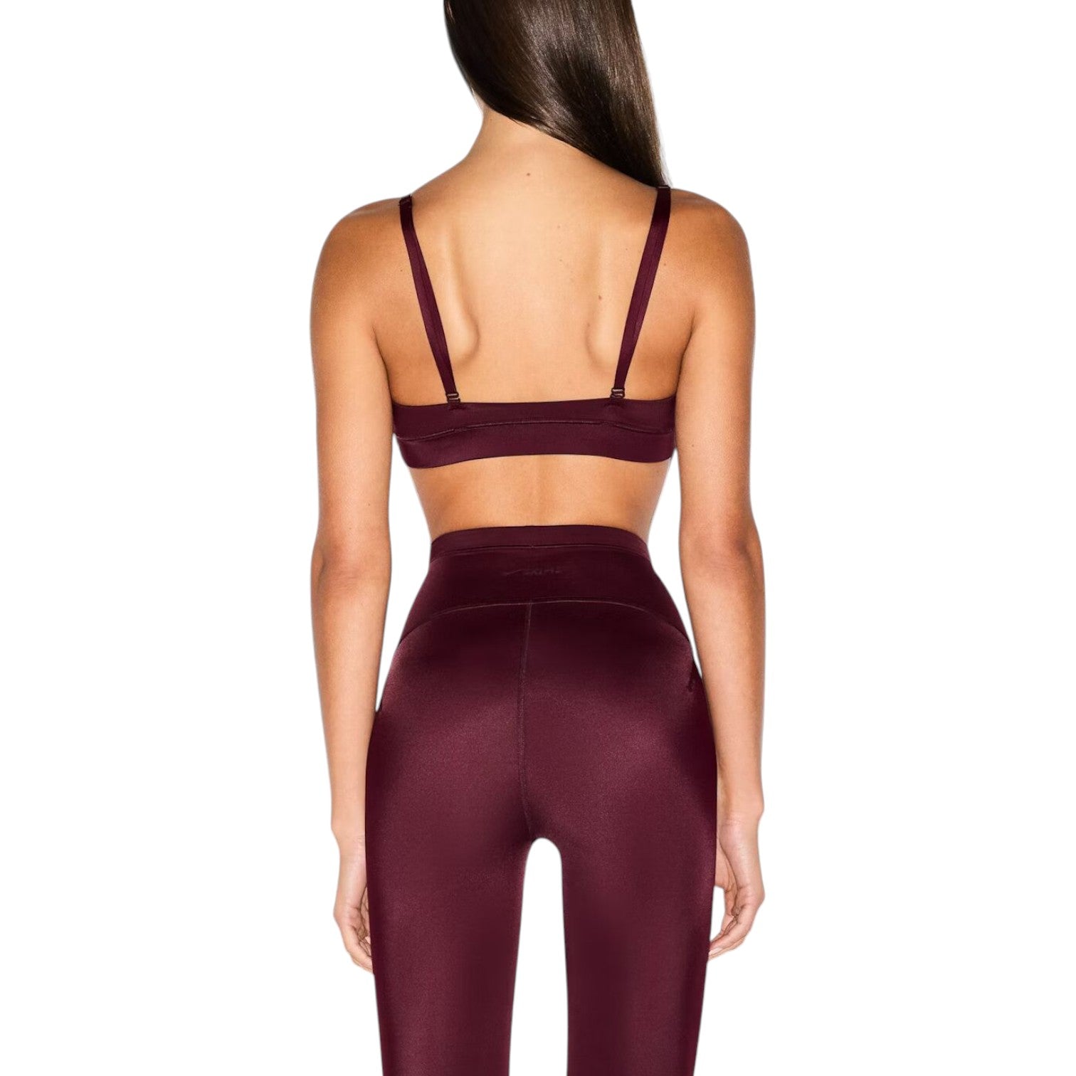 (WMNS) Nike x SKIMS Shine Triangle Bra 'Currant' BRSPT7842W-CUR
