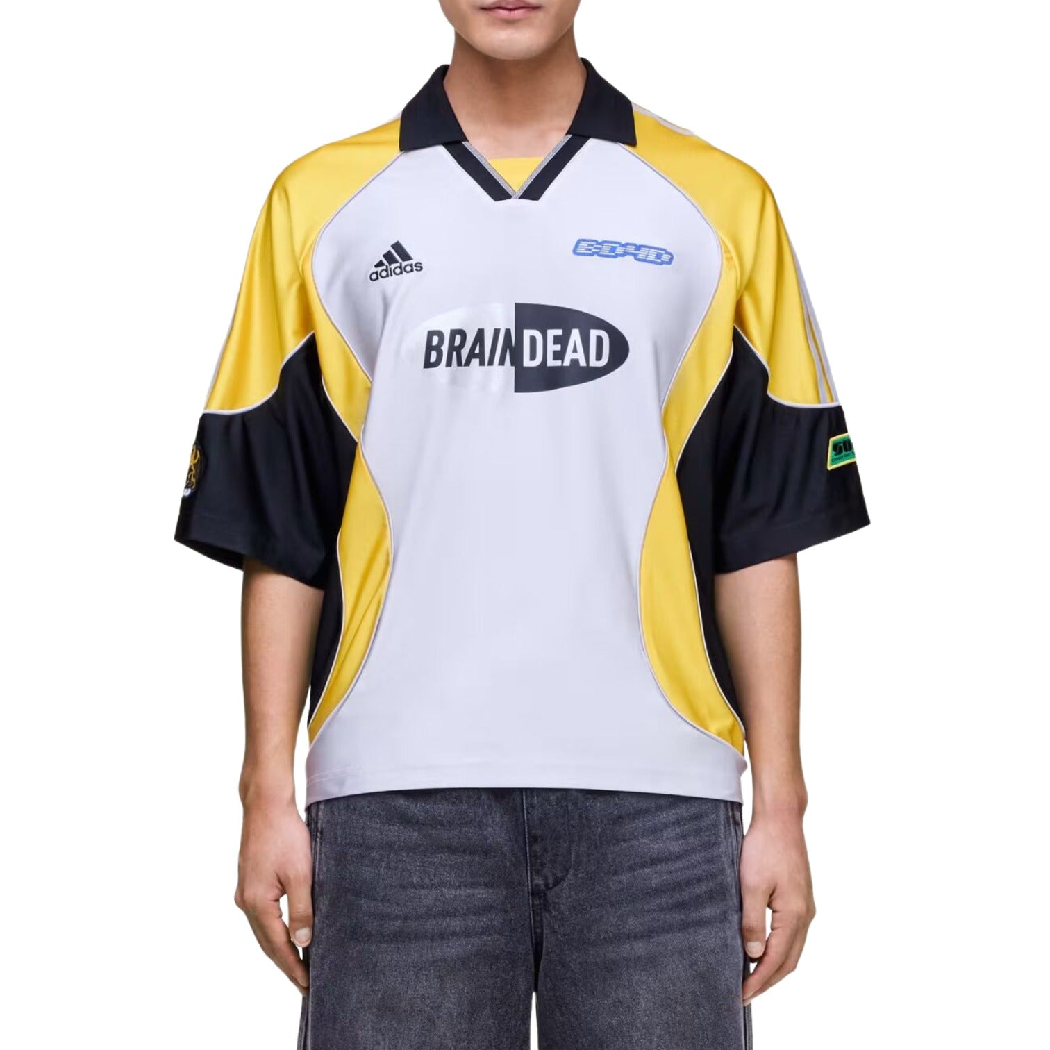 adidas x Brain Dead Short Sleeve Jersey 'Silver Metallic' JY7960