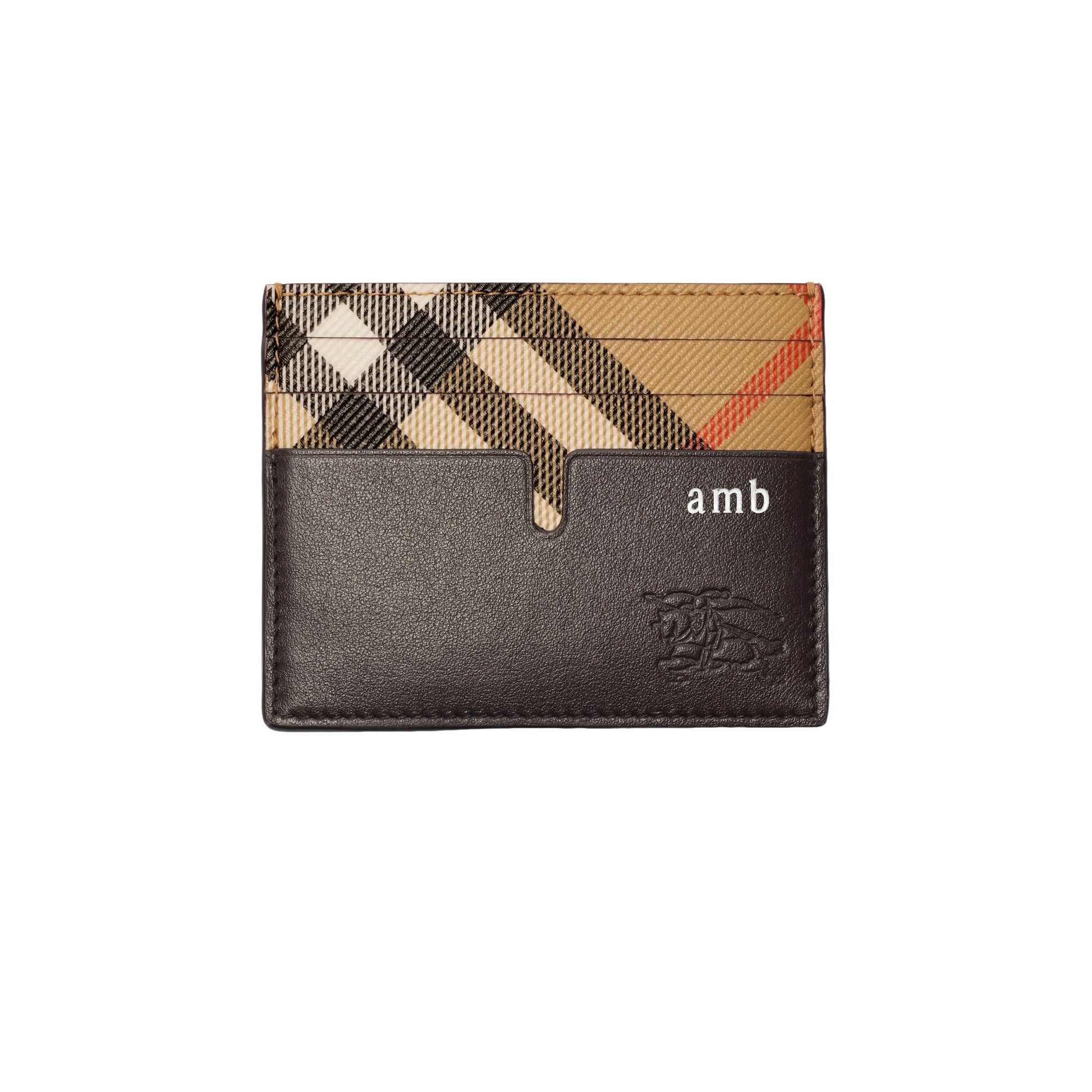 Burberry 26 Tall Pop Check Card Case 'Sand Beige' 81189181