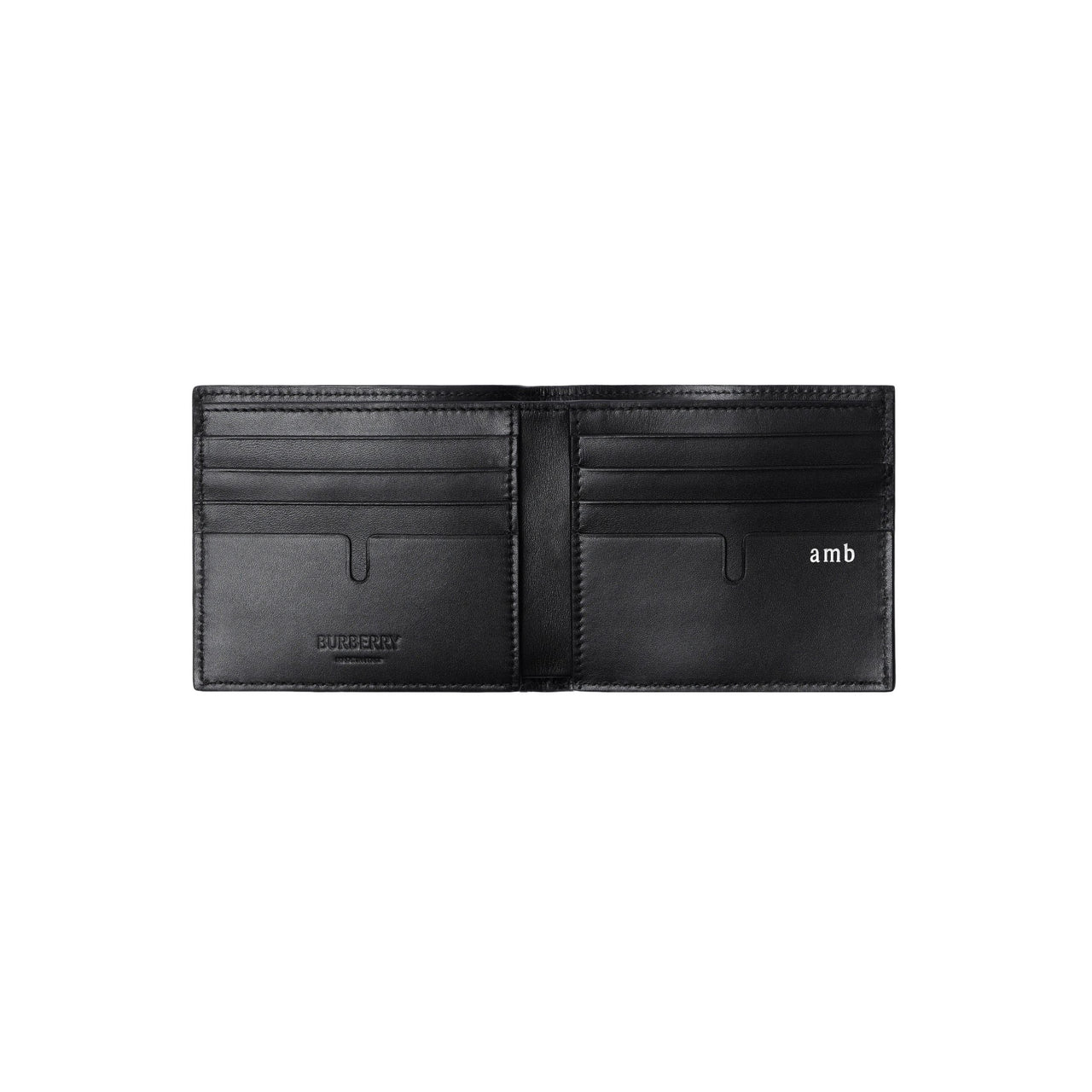 Burberry 26 Embossed Check Bifold Wallet 'Black' 81039891