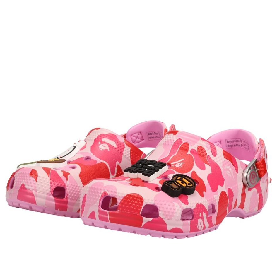 (GS) Crocs x A Bathing Ape Clog 'Carnation' 210285-6I2