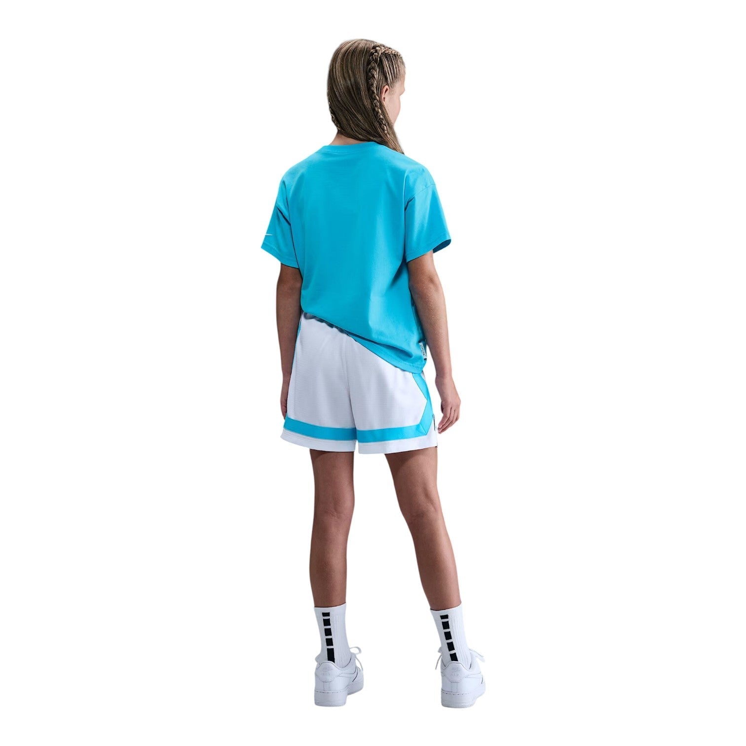 (GS) Nike x Caitlin Clark Crossover Shorts 'White Baltic Blue' IQ5880-100