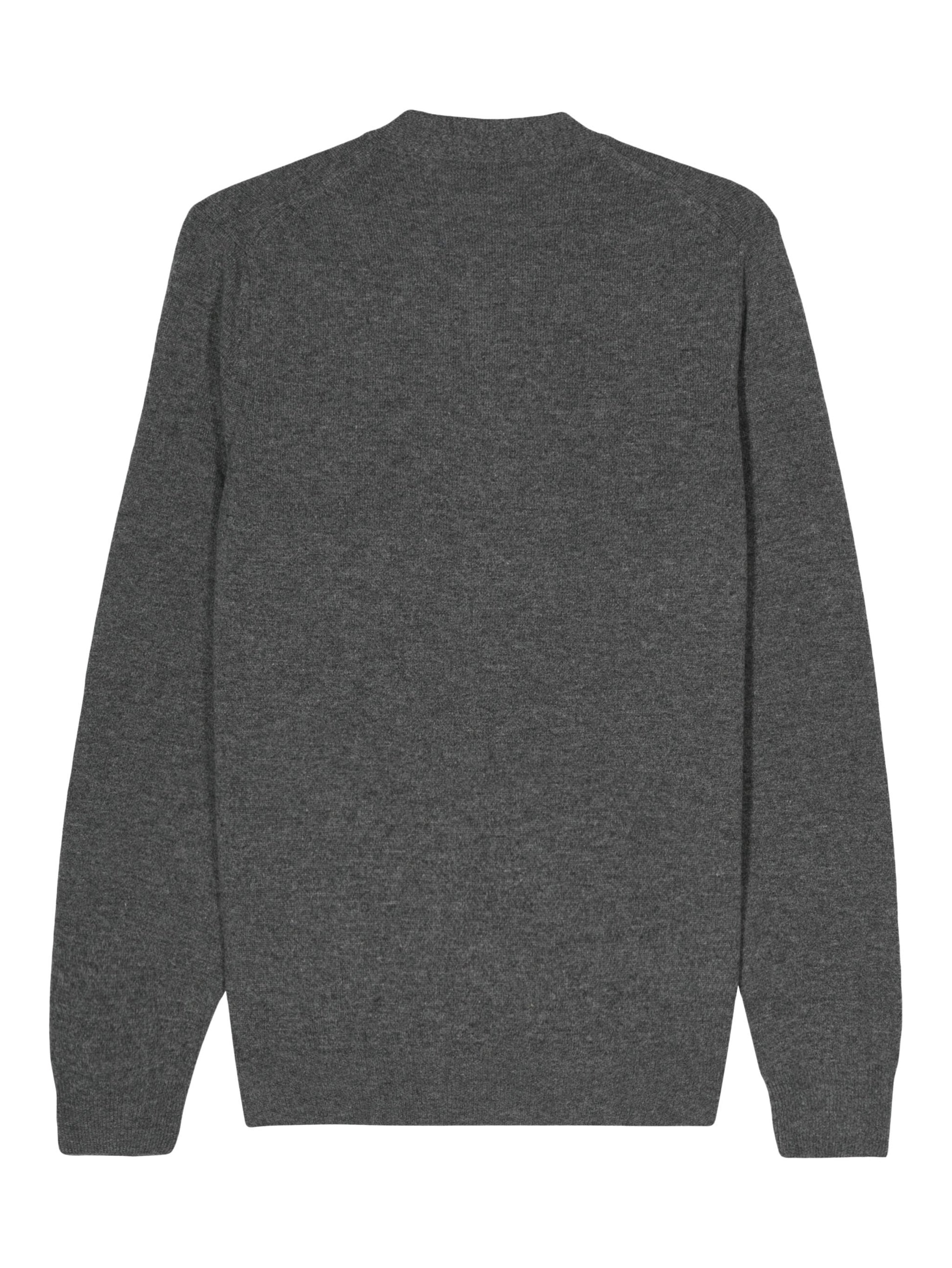 COMME des GARCONS PLAY 25 Cardigan with Red Heart 'Grey' AX-N008-051-3