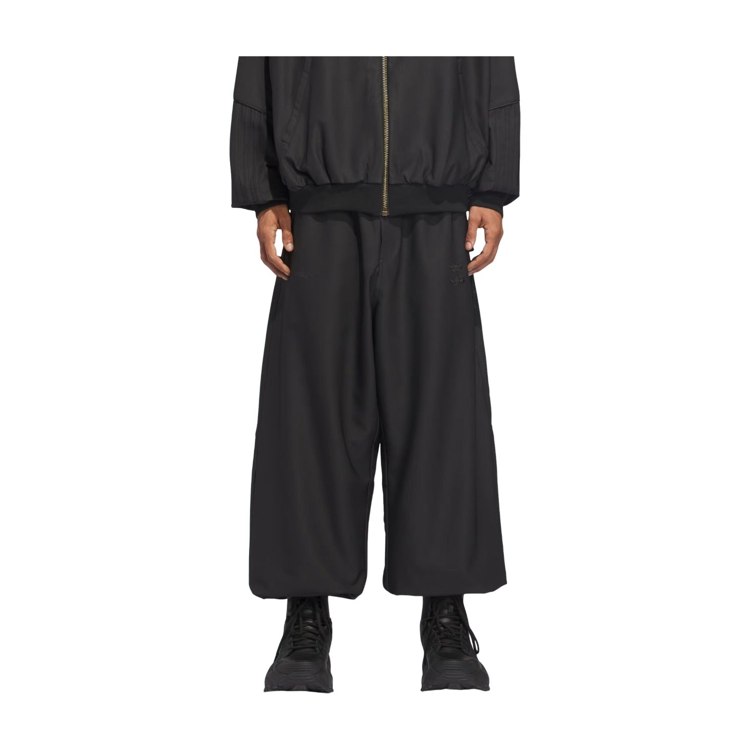 adidas x Willy Chavarria Twill Oversize Track Pants 'Black' KD9349