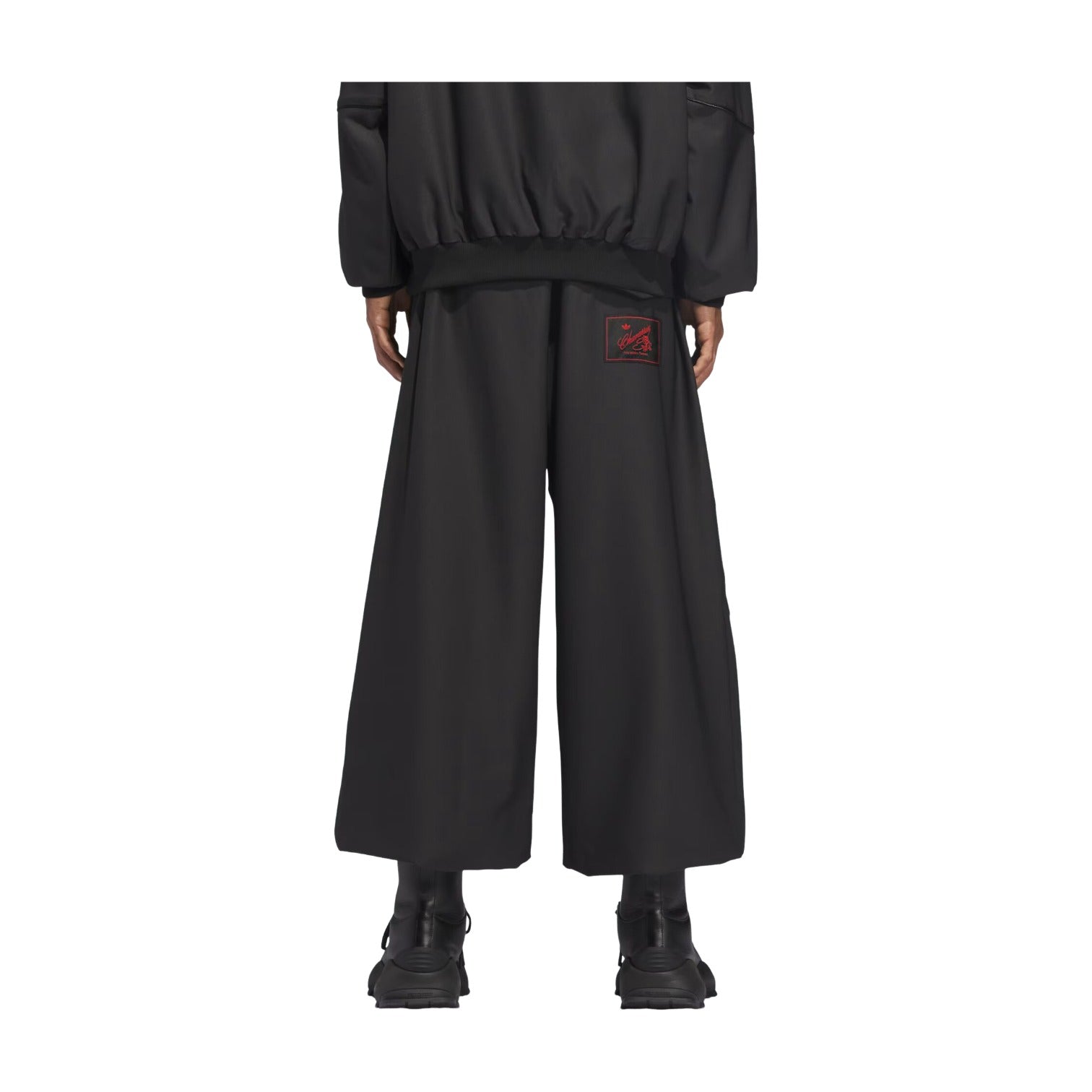 adidas x Willy Chavarria Twill Oversize Track Pants 'Black' KD9349