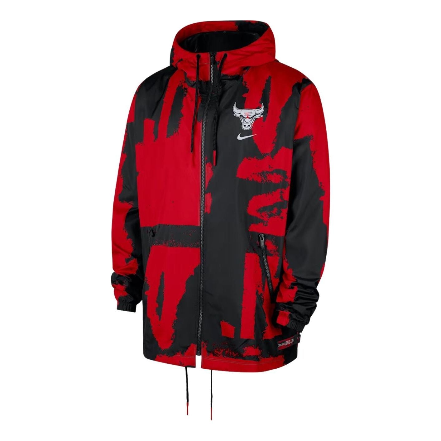 Nike NBA Chicago Bulls Courtside Club Jacket 'Black University Red' HV9692-010