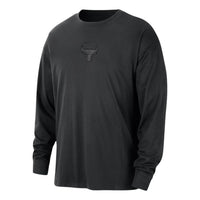 Nike Chicago Bulls Courtside Premium Essential Long-Sleeve T-Shirt 'Black' HV5438-010