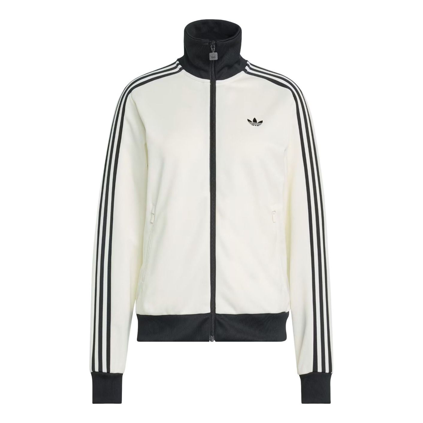(WMNS) adidas Classic Track Jacket 'Off White Black' KD3740