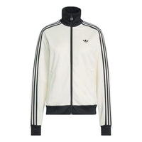 (WMNS) adidas Classic Track Jacket 'Off White Black' KD3740