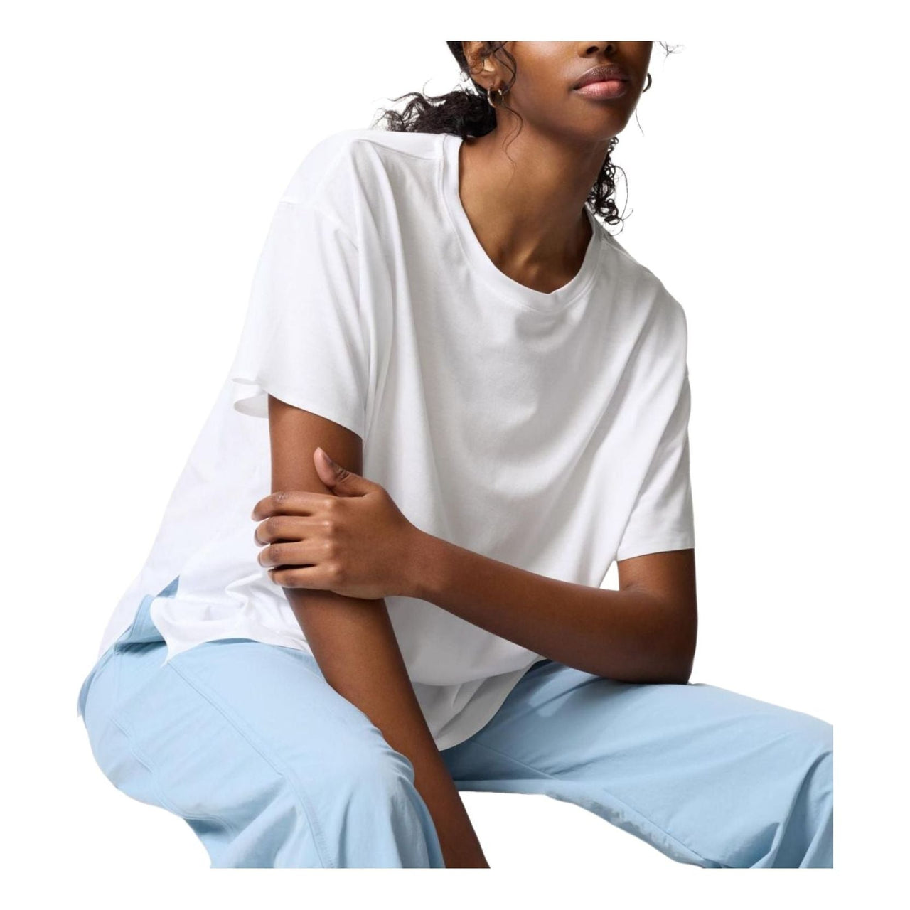 (WMNS) UNIQLO AIRism Seamless Crew Neck Long T-Shirt Short Sleeve 'White' 474415-00