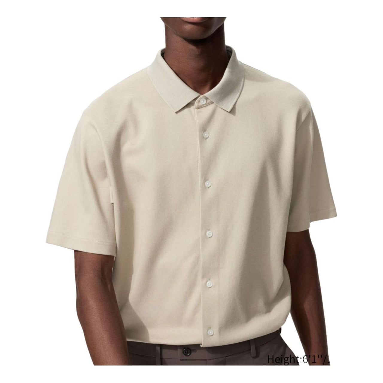 UNIQLO AIRism Polo Shirt 'Natural' 482303-30