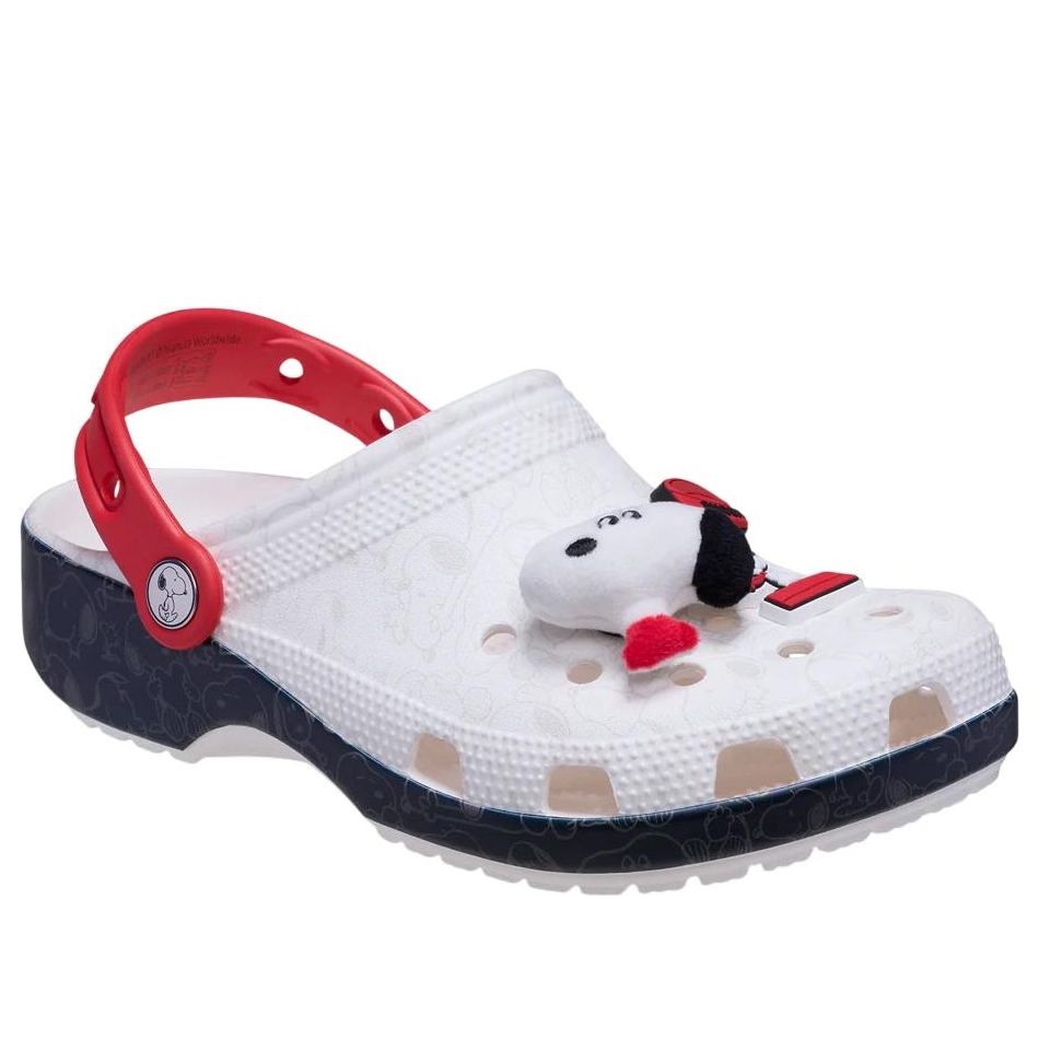 (GS) Crocs x Peanuts Snoopy Classic Clog 'White Black' 211125-90H