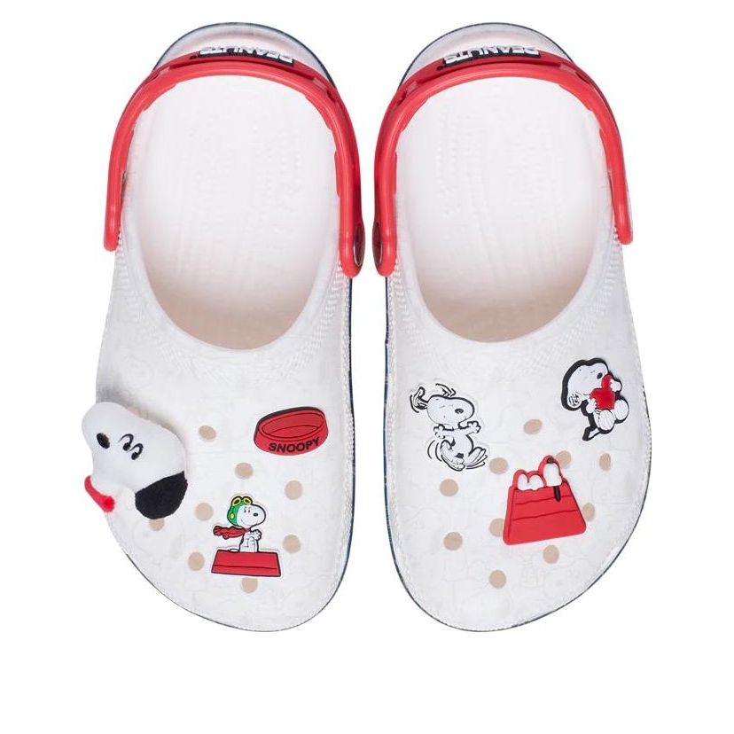 (TD) Crocs x Peanuts Snoopy Classic Clog 'White Black' 211126-90H