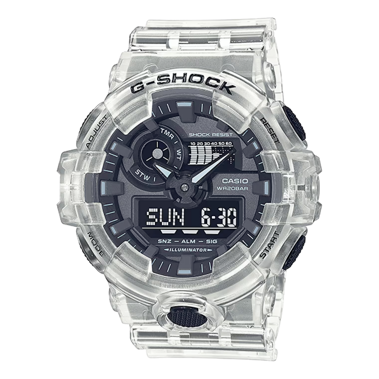 CASIO G-Shock Analog-Digital 'White' GA-700SKE-7A