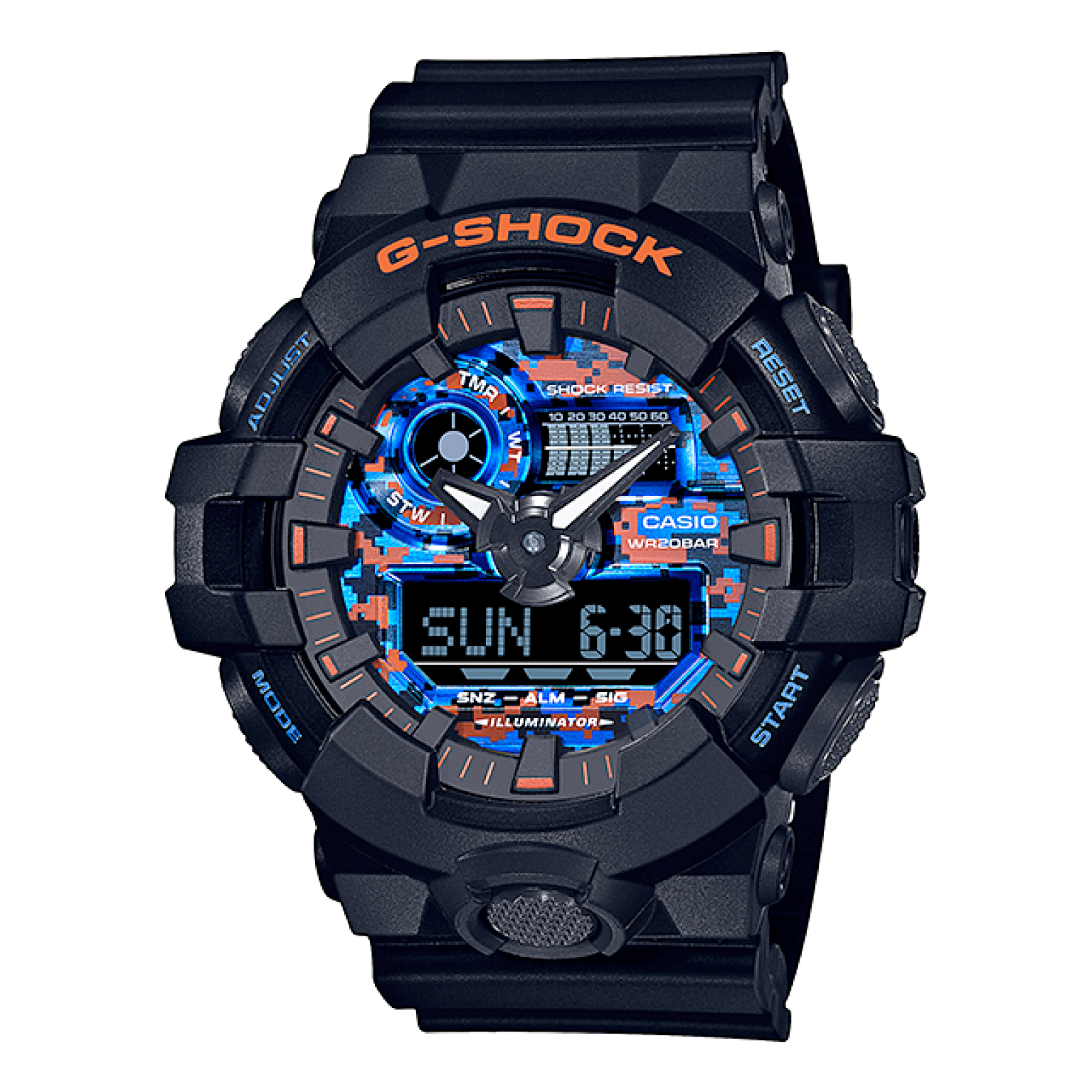 CASIO G-Shock Analog-Digital 'Black' GA-700CT-1APR