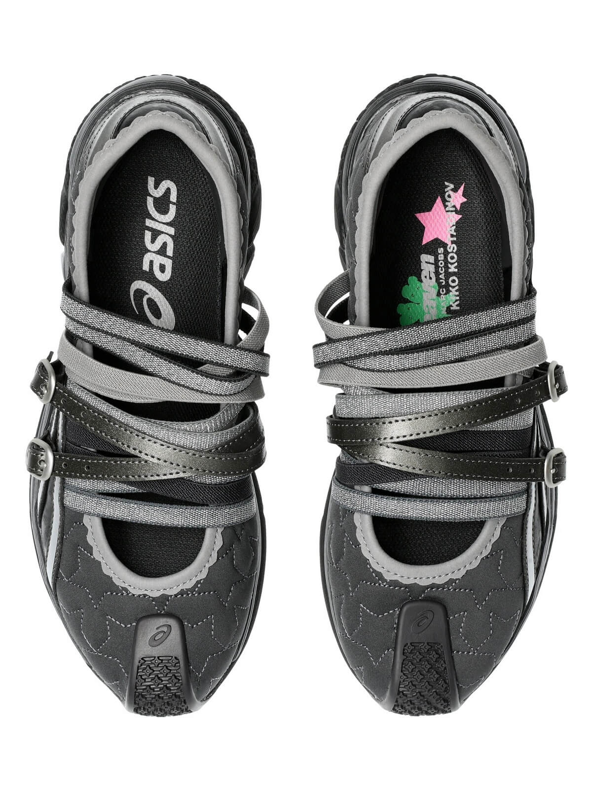(WMNS) ASICS x Kiko Kostadinov x Heaven by Marc Jacobs Gel-Lokros 'Graphite Grey Gunmetal' 1202A489-020
