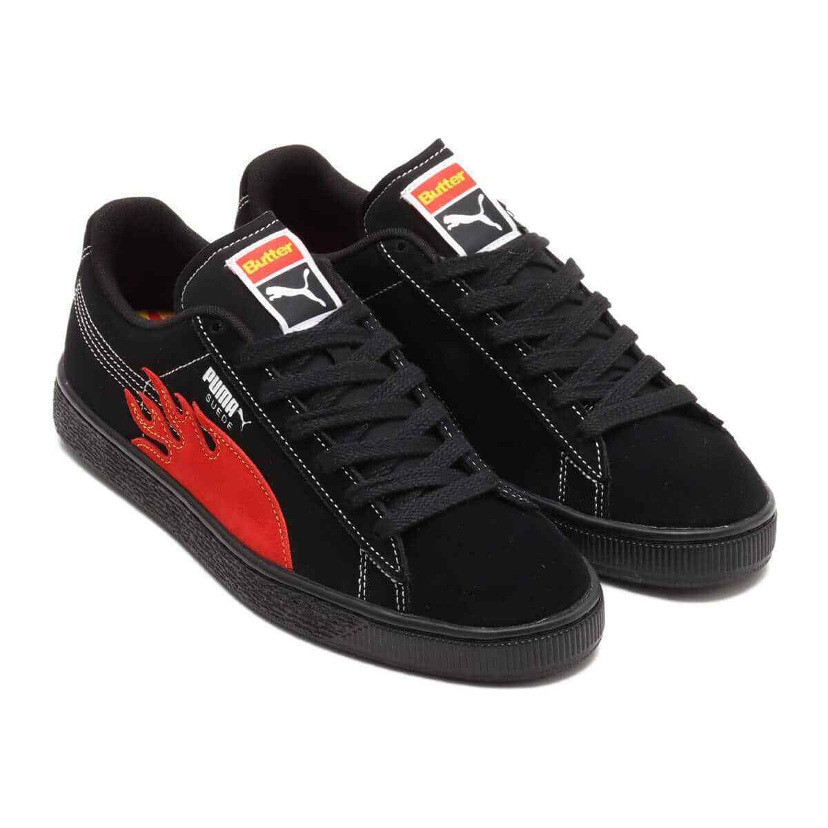 PUMA x Butter Goods Suede Classic Shoes 'Black Red' 396127-01