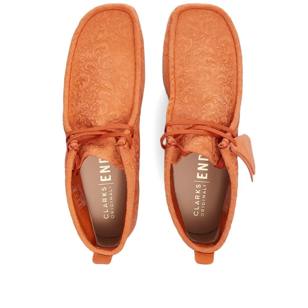 Clarks x END. Wallabee Boots 'Orange Floral' 26163420
