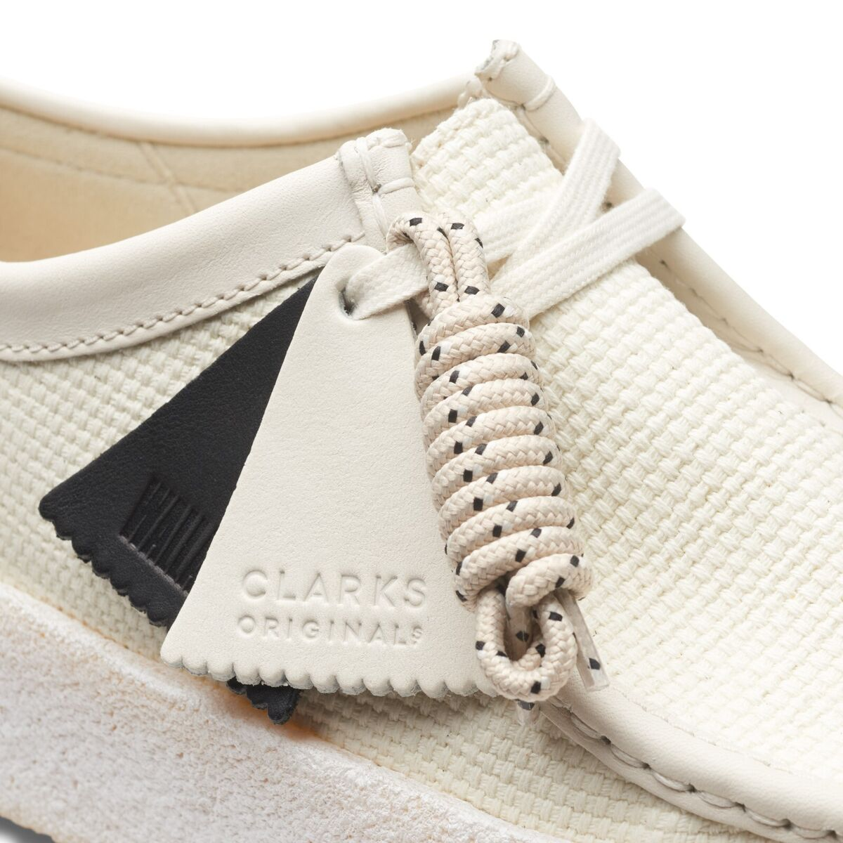 Clarks Wallabee Cup Textile 'Off White' 26166218