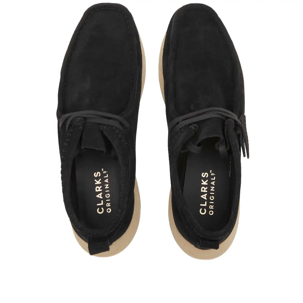 Clarks Wallabee Eden Suede 'Black' 26173320
