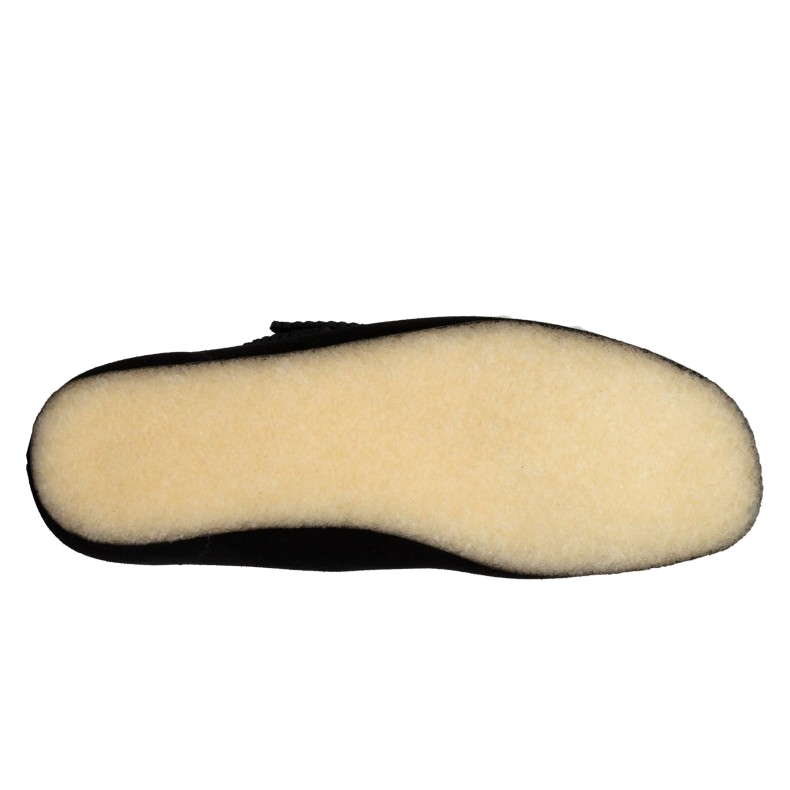 (WMNS) Clarks Wallabee Boots Suede 'Black' 26155521