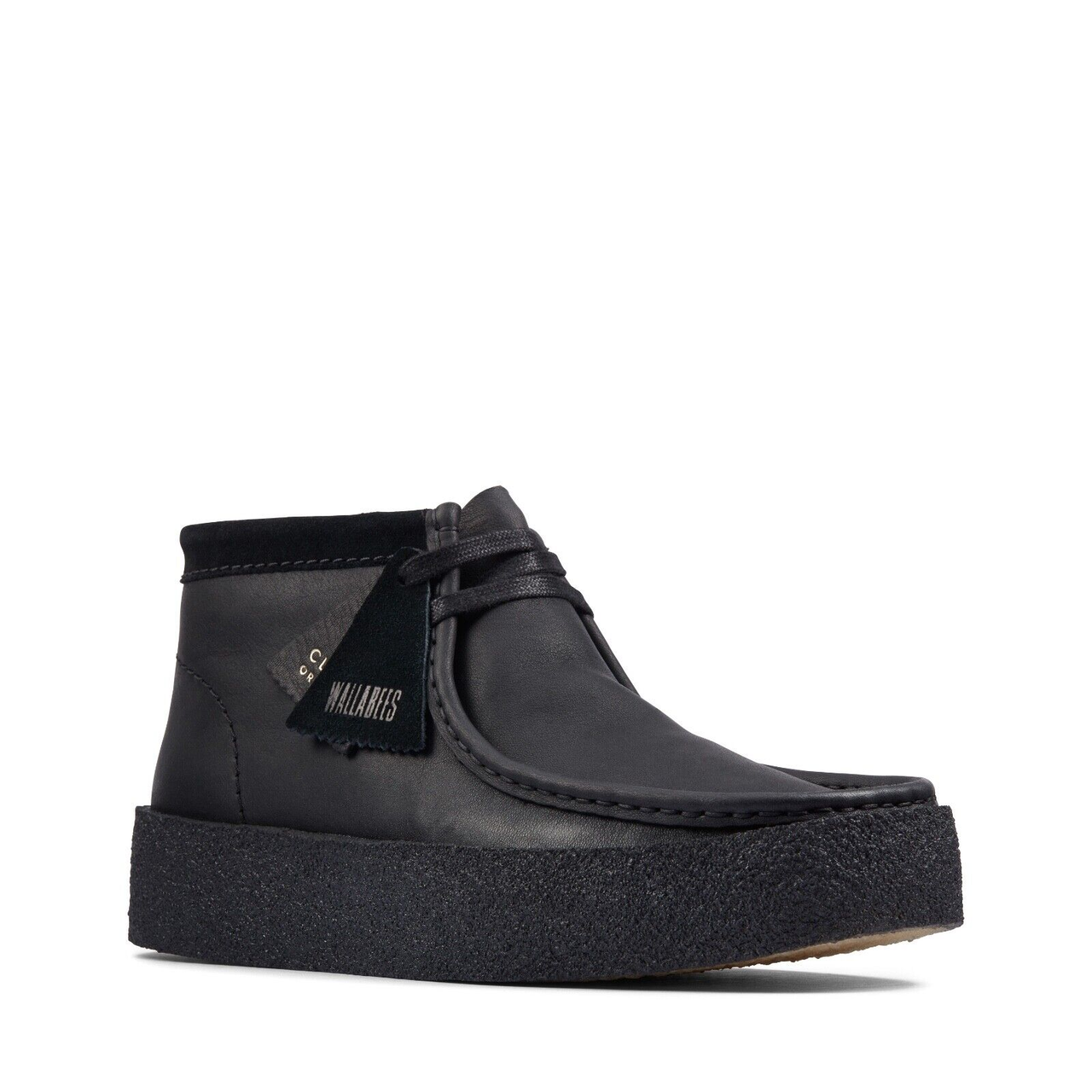 Clarks x Vandy The Pink Skeleton Wallabee V2 Leather Patent 'Black' 26163169