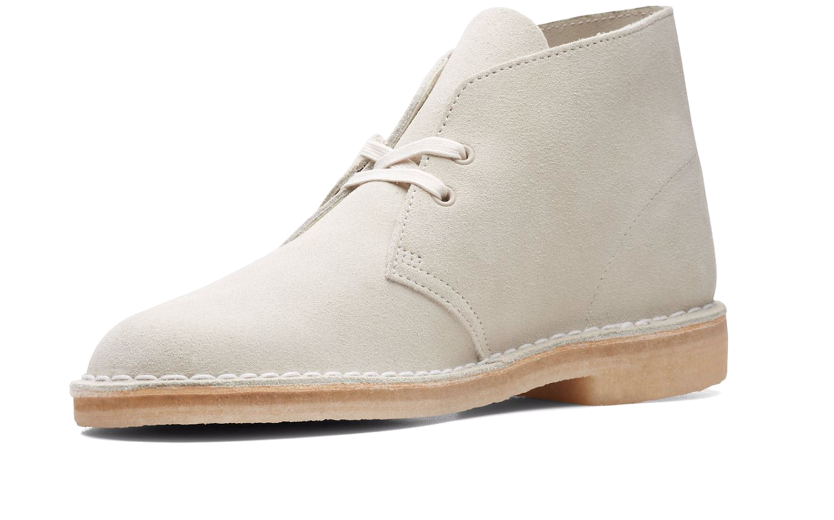 Clarks Desert Boots 'Off White Suede' 26165799