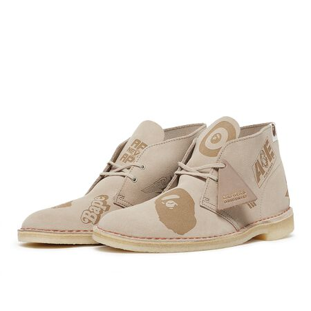 Clarks x A Bathing Ape Desert Boots 'Grey Embossed' 26149860