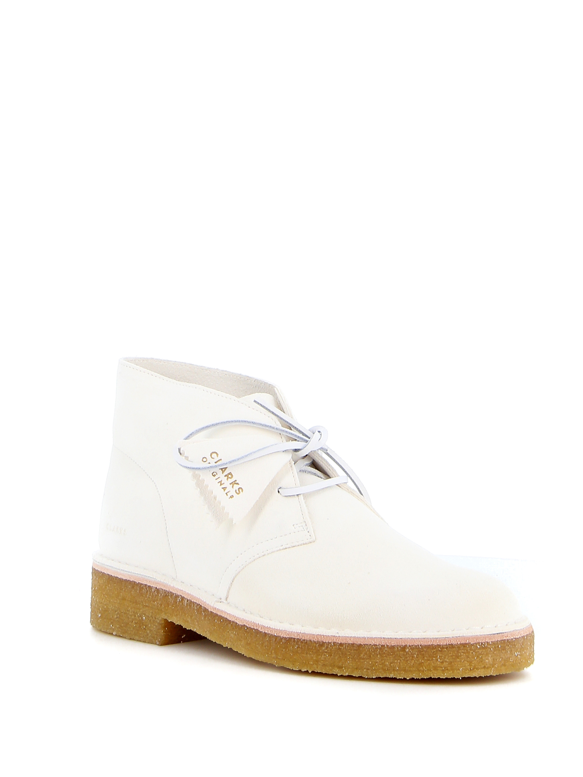 Clarks Desert Boots 221 'White Suede' 26155608