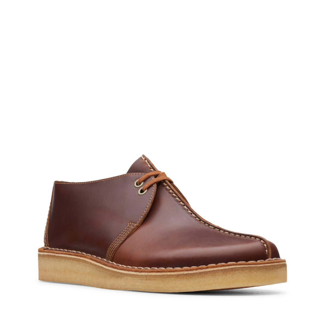 (WMNS) Clarks Desert Trek Leather 'Tan' 26148562