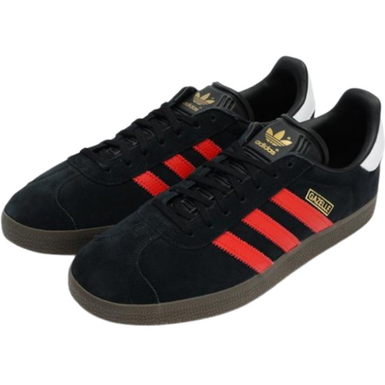 adidas Gazelle 'Black Red Gum' HQ6386
