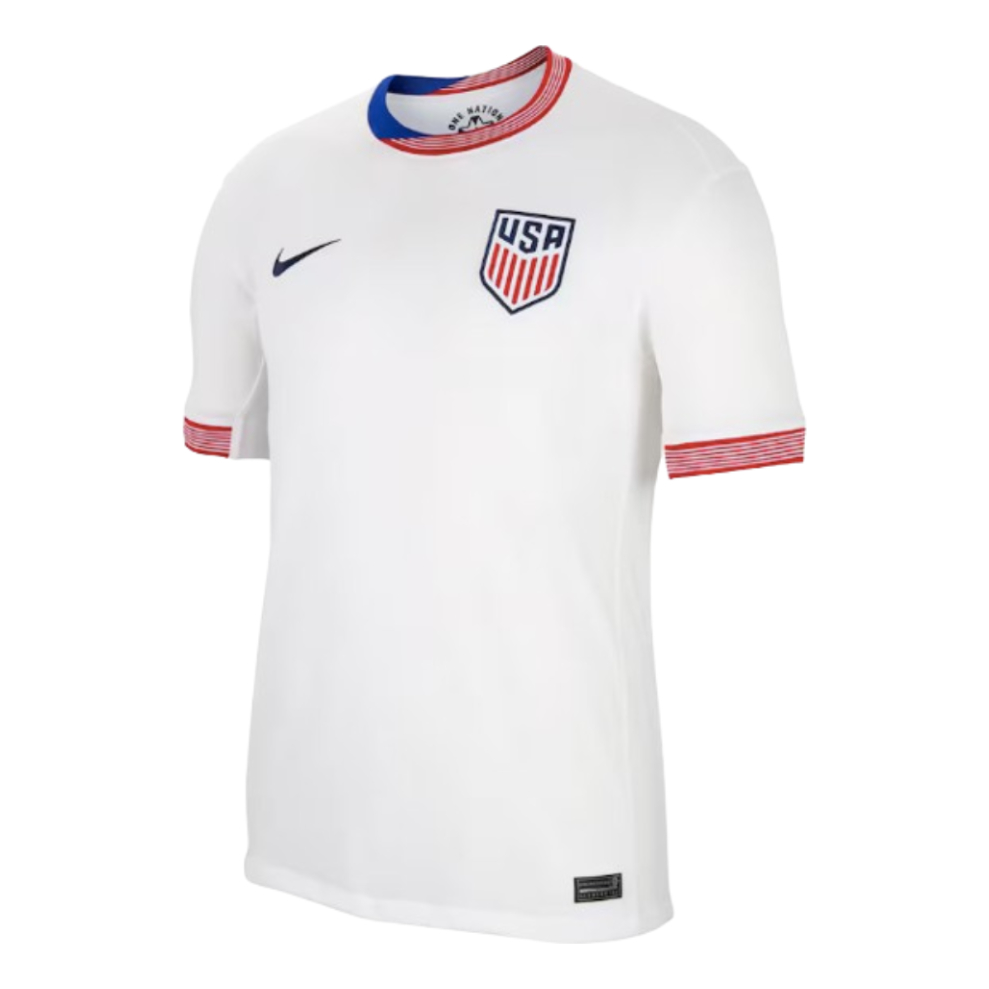 Nike USMNT 24 Match Home Authentic Soccer Jersey 'White' FJ4265-100