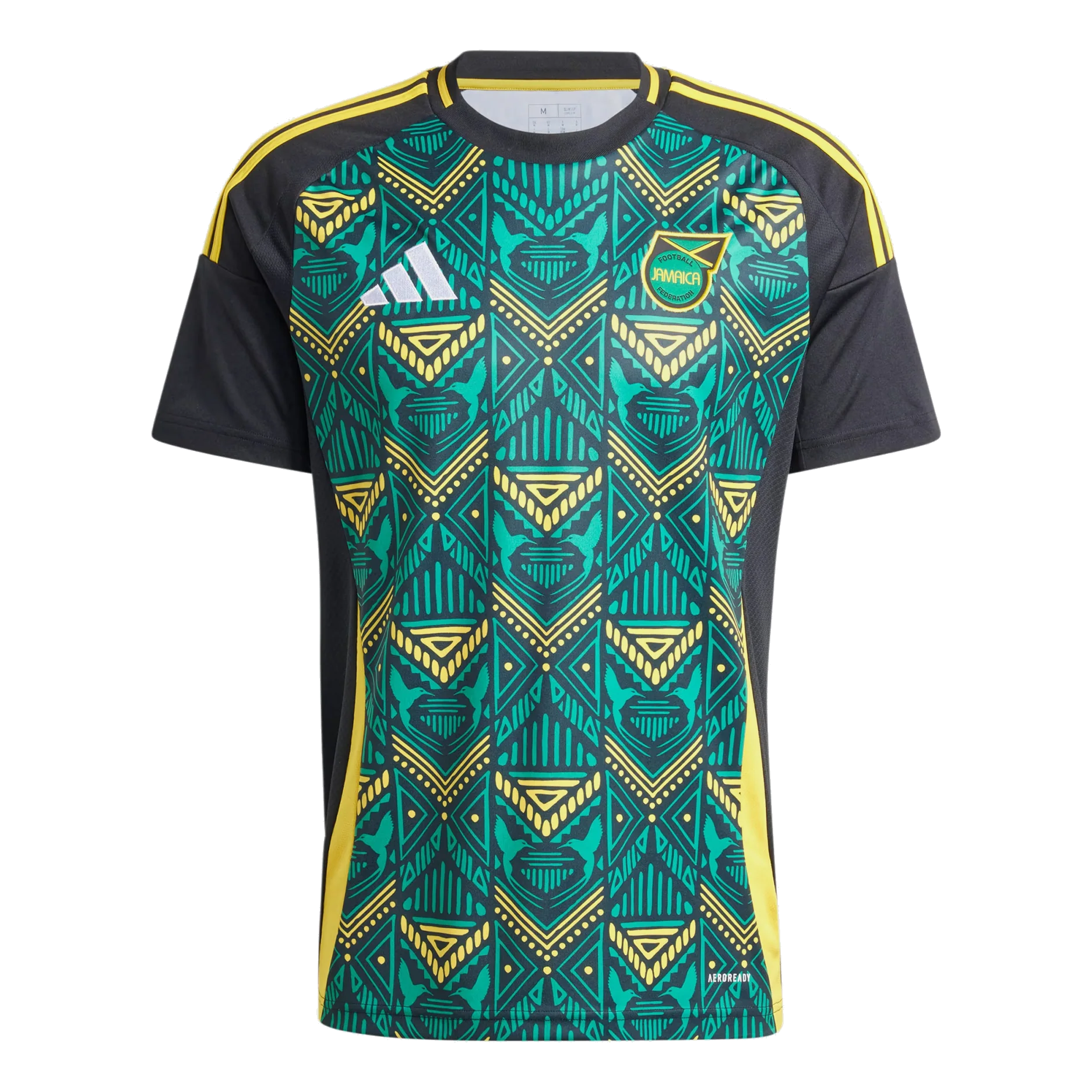 adidas Jamaica 24 Away Soccer Jersey 'Green Black' IT8534