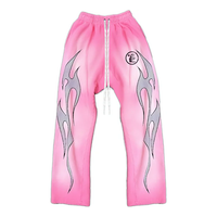 Hellstar Flame Sweatpants 'Pink' HSFLP710