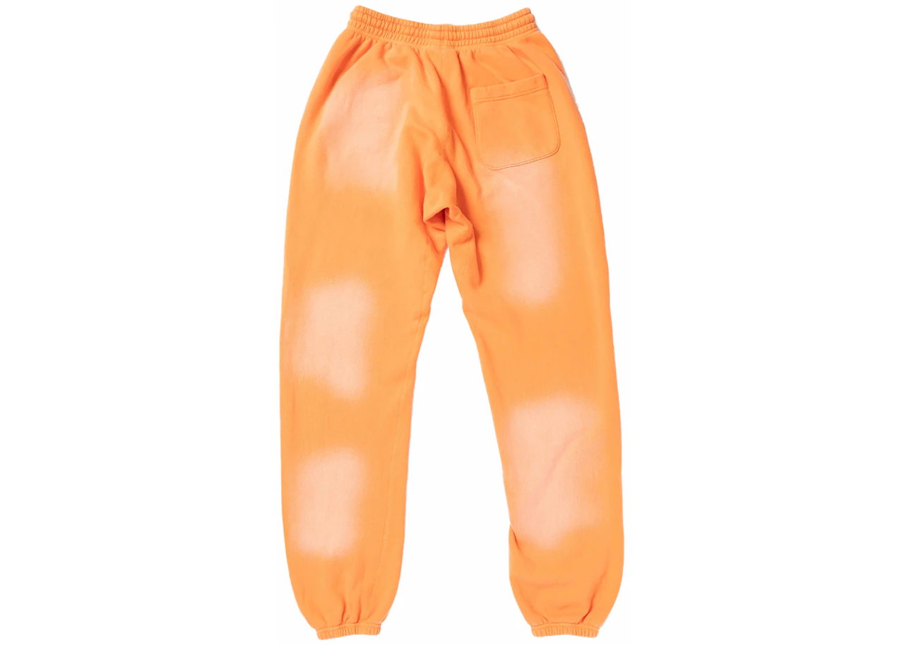 Hellstar Fire Orange Closed Elastic Bottom Sweatpants 'Orange Dye' HSFOCBS33