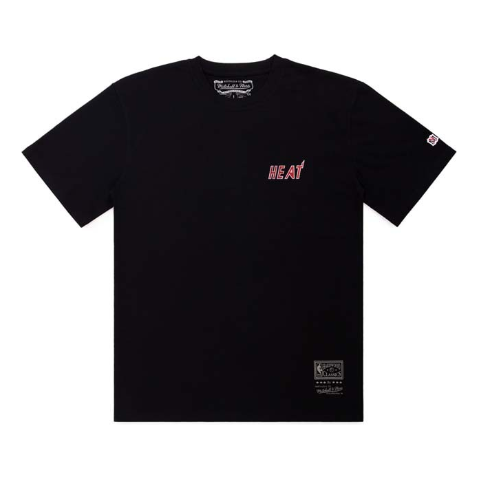 Mitchell & Ness Big Box Miami Heat T-Shirt 'Black' MNTS041MH