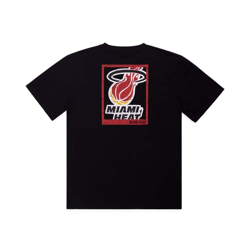 Mitchell & Ness Big Box Miami Heat T-Shirt 'Black' MNTS041MH