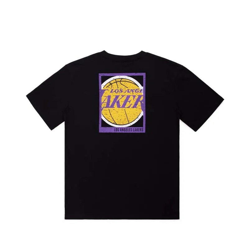 Mitchell & Ness Big Box LA Lakers T-Shirt 'Black' MNTS041LAL