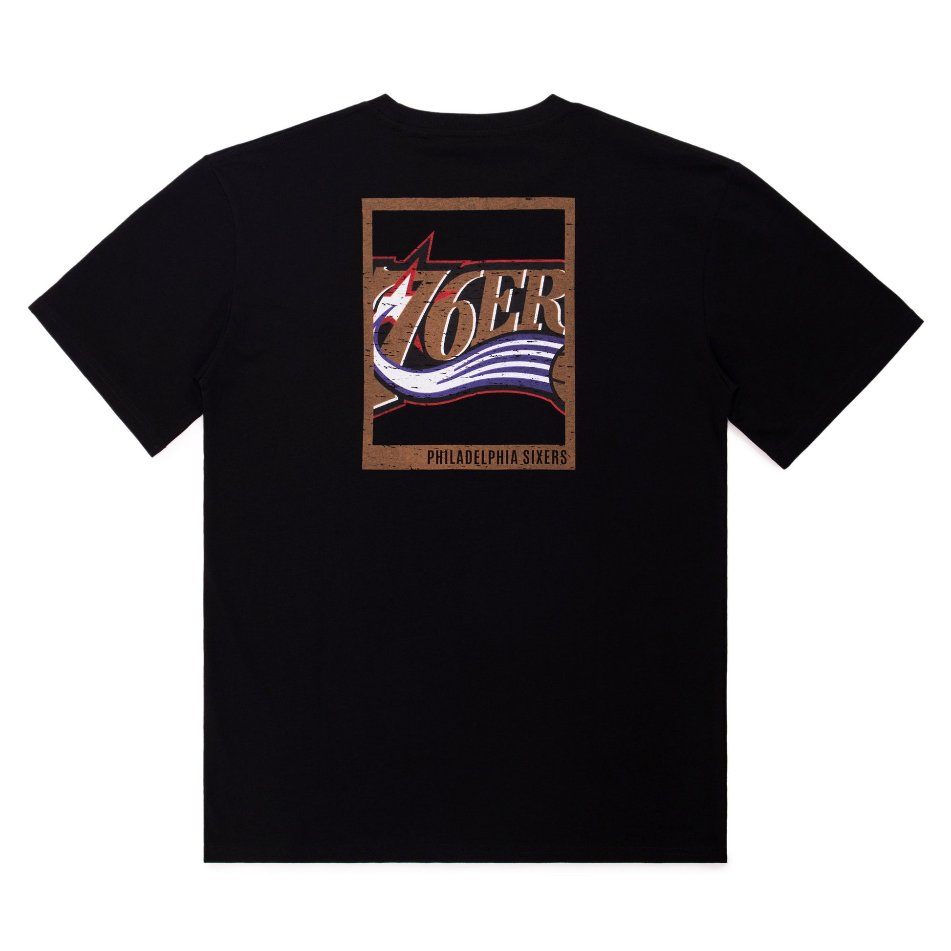 Mitchell & Ness NBA Big Box Philadelphia Sixers T-Shirt 'Black' MNTS041P7
