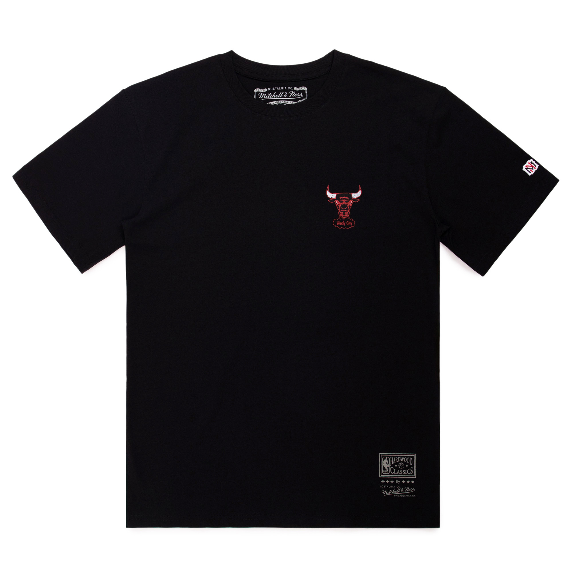 Mitchell & Ness NBA Big Box Chicago Bulls T-Shirt 'Black' MNTS041CB