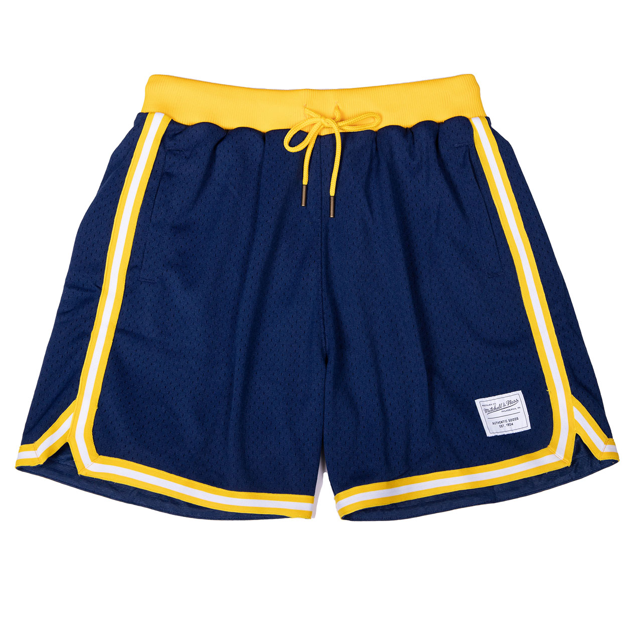 Mitchell & Ness Branded Game Day Shorts 'Navy Yellow' MB22ASH04RY