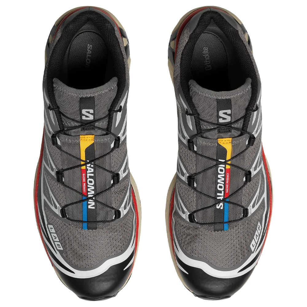 SALOMON XT-6 'Pewter Black Aurora Red' 472932
