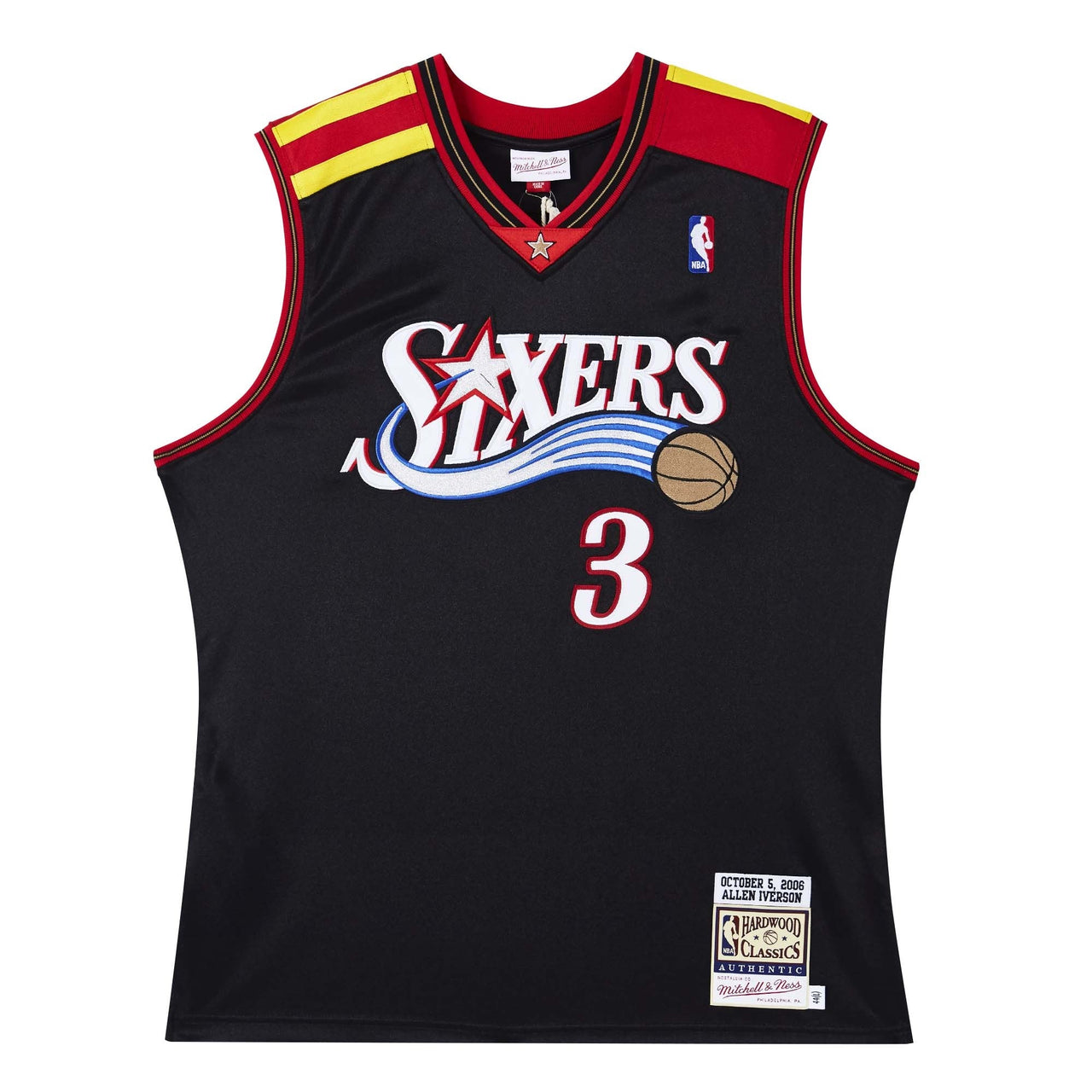 Mitchell & Ness NBA Authentic Philadelphia 76ers 06/07 Basketball Jersey 'Allen Iverson' AJY4GS20035-P76BLCK06AIV