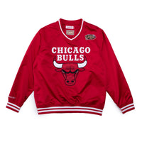 Mitchell & Ness NBA Sideline Satin Long Sleeve T-Shirt 'Chicago Bulls' OJPO4996-CBUYYPPPSCAR