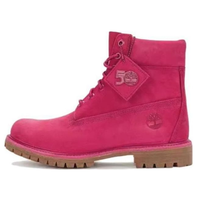 Timberland 50th Anniversary Edition Premium 6 Inch Waterproof Boot 'Dark Pink Nubuck' A5VHD